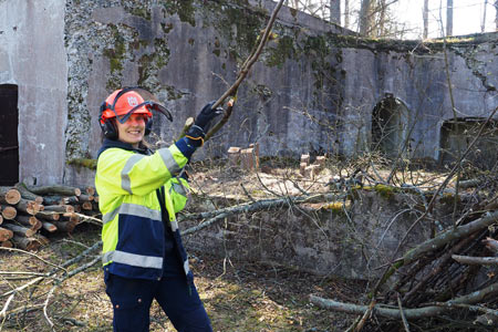 Vallisaarta raivataan jo, foto: hel.fi