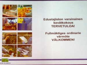 Edustajiston varsinaisen kevätkokouksen kutsu, foto: Lasse Liemola