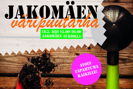 Jakomäen väripuutarha tunnus, foto: hel.fi