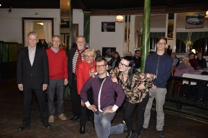 Nyya hallitus. Vasemmalta lukien: Jaakko Perkiökangas, Kimmo Karvinen,  Kari Varvikko, Riitta Rannikko, Sami Karolus Garam, Emma Sofia Jäntti ja Toni Vihermäki Foto: Mikko Reijola