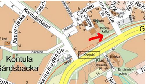 Kostinkallio kartta